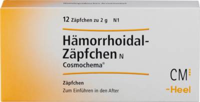 H�MORRHOIDAL Z�pfchen N Cosmochema 12 St von Biologische Heilmittel Heel GmbH