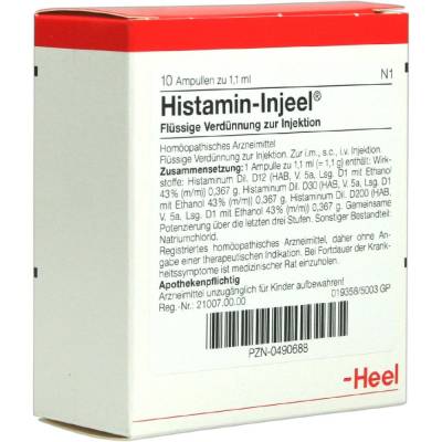 HISTAMIN Injeel Ampullen von Biologische Heilmittel Heel GmbH