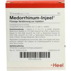 MEDORRHINUM Injeel Ampullen 10 St von Biologische Heilmittel Heel GmbH