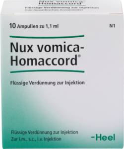 NUX VOMICA HOMACCORD Ampullen 10 St von Biologische Heilmittel Heel GmbH