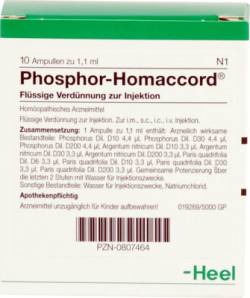 PHOSPHOR HOMACCORD Ampullen 10 St von Biologische Heilmittel Heel GmbH
