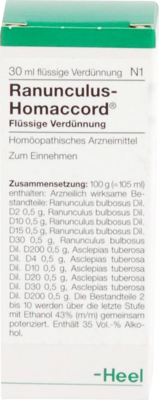 RANUNCULUS HOMACCORD Tropfen 30 ml von Biologische Heilmittel Heel GmbH