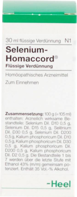 SELENIUM HOMACCORD Tropfen 30 ml von Biologische Heilmittel Heel GmbH