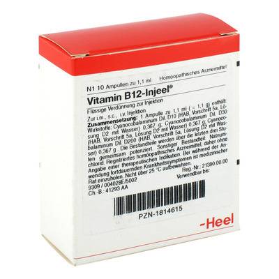 VITAMIN B12 INJEEL Ampullen 10 St von Biologische Heilmittel Heel GmbH