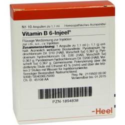 VITAMIN B6 INJEEL Ampullen 10 St von Biologische Heilmittel Heel GmbH