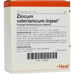 ZINCUM VALERIANICUM INJEEL Ampullen 10 St von Biologische Heilmittel Heel GmbH