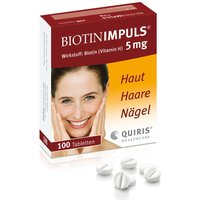 Biotin Impuls 5 mg Hochdoiertes Vitamin H (Biotin) für Haut, Haare und Nägel von Biotin Impuls