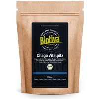 Biotiva Chaga Pilz Pulver Bio von Biotiva