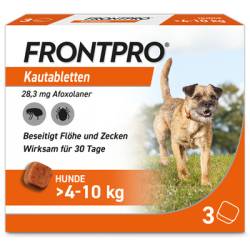 FRONTPRO 28 mg Kautabletten f.Hunde >4-10 kg 3 St von Boehringer Ingelheim VETMEDICA GmbH