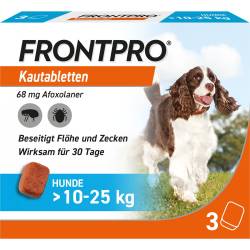 FRONTPRO 68 mg Kautabletten f.Hunde >10-25 kg 3 St Kautabletten von Boehringer Ingelheim VETMEDICA GmbH