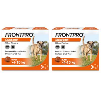 FRONTPRO Kautabletten Hunde 4-10 kg Doppelpack von Boehringer Ingelheim VETMEDICA GmbH