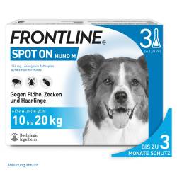 FRONTLINE SPOT-ON gegen Zecken, Flöhe und Haarlinge für Hunde M (10-20 kg) von Boehringer Ingelheim VETMEDICA GmbH