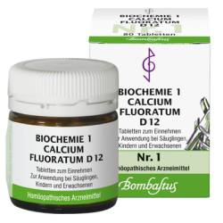 BIOCHEMIE 1 Calcium fluoratum D 12 Tabletten 80 St von Bombastus-Werke AG