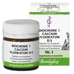 BIOCHEMIE 1 Calcium fluoratum D 3 Tabletten 80 St von Bombastus-Werke AG