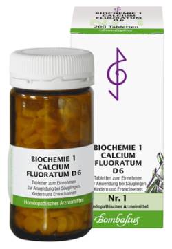 BIOCHEMIE 1 Calcium fluoratum D 6 Tabletten 200 St von Bombastus-Werke AG