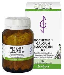 BIOCHEMIE 1 Calcium fluoratum D 6 Tabletten 500 St von Bombastus-Werke AG