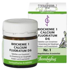 BIOCHEMIE 1 Calcium fluoratum D 6 Tabletten 80 St von Bombastus-Werke AG