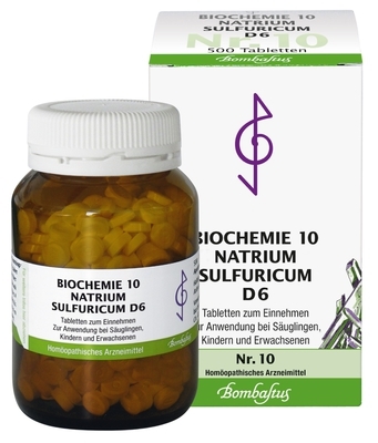 BIOCHEMIE 10 Natrium sulfuricum D 6 Tabletten 500 St von Bombastus-Werke AG