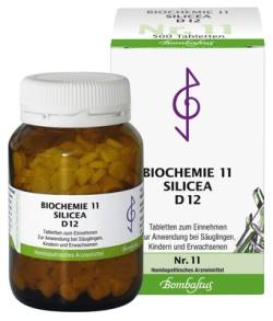 BIOCHEMIE 11 Silicea D 12 Tabletten 500 St von Bombastus-Werke AG