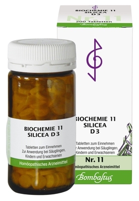 BIOCHEMIE 11 Silicea D 3 Tabletten 200 St von Bombastus-Werke AG