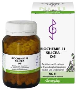 BIOCHEMIE 11 Silicea D 6 Tabletten 500 St von Bombastus-Werke AG