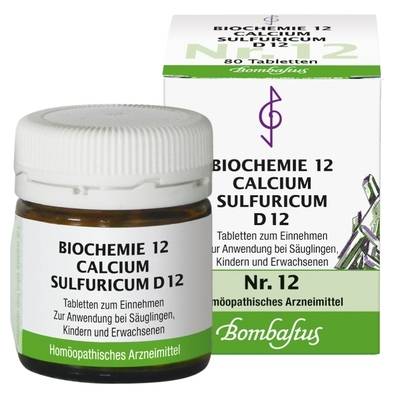 BIOCHEMIE 12 Calcium sulfuricum D 12 Tabletten 80 St von Bombastus-Werke AG