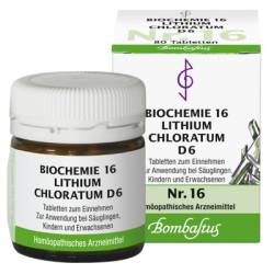 BIOCHEMIE 16 Lithium chloratum D 6 Tabletten 80 St von Bombastus-Werke AG