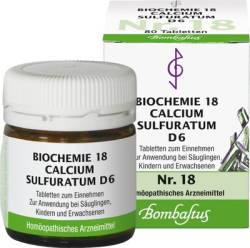 BIOCHEMIE 18 Calcium sulfuratum D 6 Tabletten von Bombastus-Werke AG