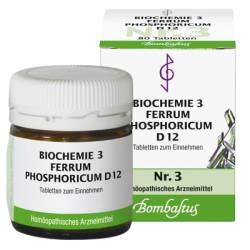 BIOCHEMIE 3 Ferrum phosphoricum D 12 Tabletten 80 St von Bombastus-Werke AG