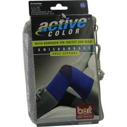 BORT ActiveColor Kniebandage x-large blau 1 St Bandage von Bort GmbH