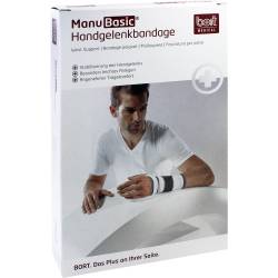 BORT ManuBasic Bandage links medium silber 1 St Bandage von Bort GmbH
