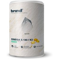 brandl® Omega 3 D3 K2 Kapseln aus Fischöl | EPA DHA im 2:1 Verhältnis von Brandl