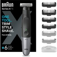 Braun - Elektrische Rasierer 'Series X - Xt5200 Face + Body' in Schwarz/Grau von Braun