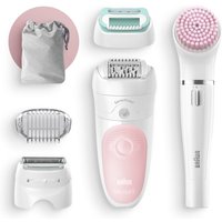 Braun - Epilierer 'Silk-épil 5-875 Epilierer Beauty Set SensoSmart' in Weiß und Rosa von Braun