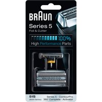 Braun - Ersatzscherfolie 'Series 5 - 51S Foil & Cutter' in Silber von Braun