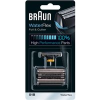 Braun - Ersatzscherfolie 'Waterflex -51B Foil & Cutter' in Schwarz von Braun