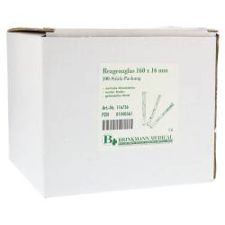 REAGENZGLAS 16x160 mm 100 St ohne von Brinkmann Medical ein Unternehmen der Dr. Junghans Medical GmbH