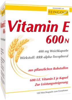 VITAMIN E 600 N Weichkapseln 100 St von Burton Feingold