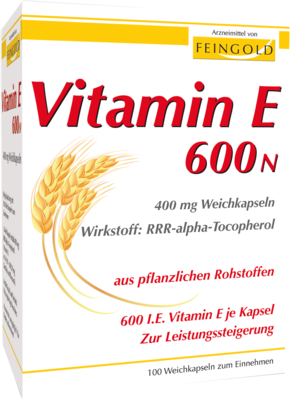 VITAMIN E 600 N Weichkapseln 100 St von Burton Feingold