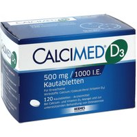 Calcimed D3 500 mg / 1000 I.E. Kautabletten von CALCIMED