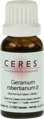 CERES Geranium robertianum Urtinktur 20 ml von CERES Heilmittel GmbH