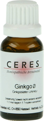 CERES Ginkgo Urtinktur 20 ml von CERES Heilmittel GmbH