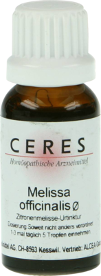 CERES Melissa officinalis Urtinktur 20 ml von CERES Heilmittel GmbH