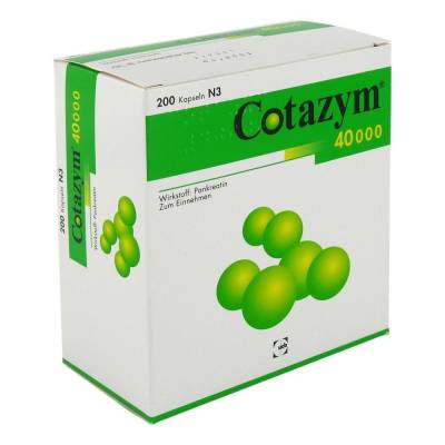 "Cotazym 40000 Kapseln magensaftresistent 200 Stück" von "CHEPLAPHARM Arzneimittel GmbH"