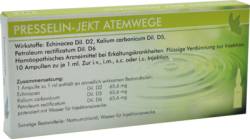 PRESSELIN-Jekt Atemwege Ampullen 10X1 ml von COMBUSTIN Pharmazeutische Pr�parate GmbH