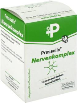 PRESSELIN Nervenkomplex Tabletten 100 St von COMBUSTIN Pharmazeutische Pr�parate GmbH
