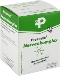 PRESSELIN Nervenkomplex Tabletten 200 St von COMBUSTIN Pharmazeutische Pr�parate GmbH