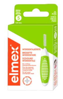 ELMEX Interdentalbürsten ISO Gr.5 0,8 mm grün 8 St von CP GABA GmbH