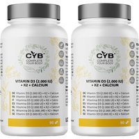 CYB Vitamin D3 2000 I.e. + K2 + Calcium von CYB