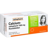 Calcium Ratiopharm 500 mg Kautabletten von Calcium-ratiopharm